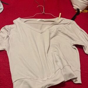 Cherish Cream Boxy Short Sleeve Hoodie